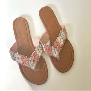 NEW bedazzled sandals